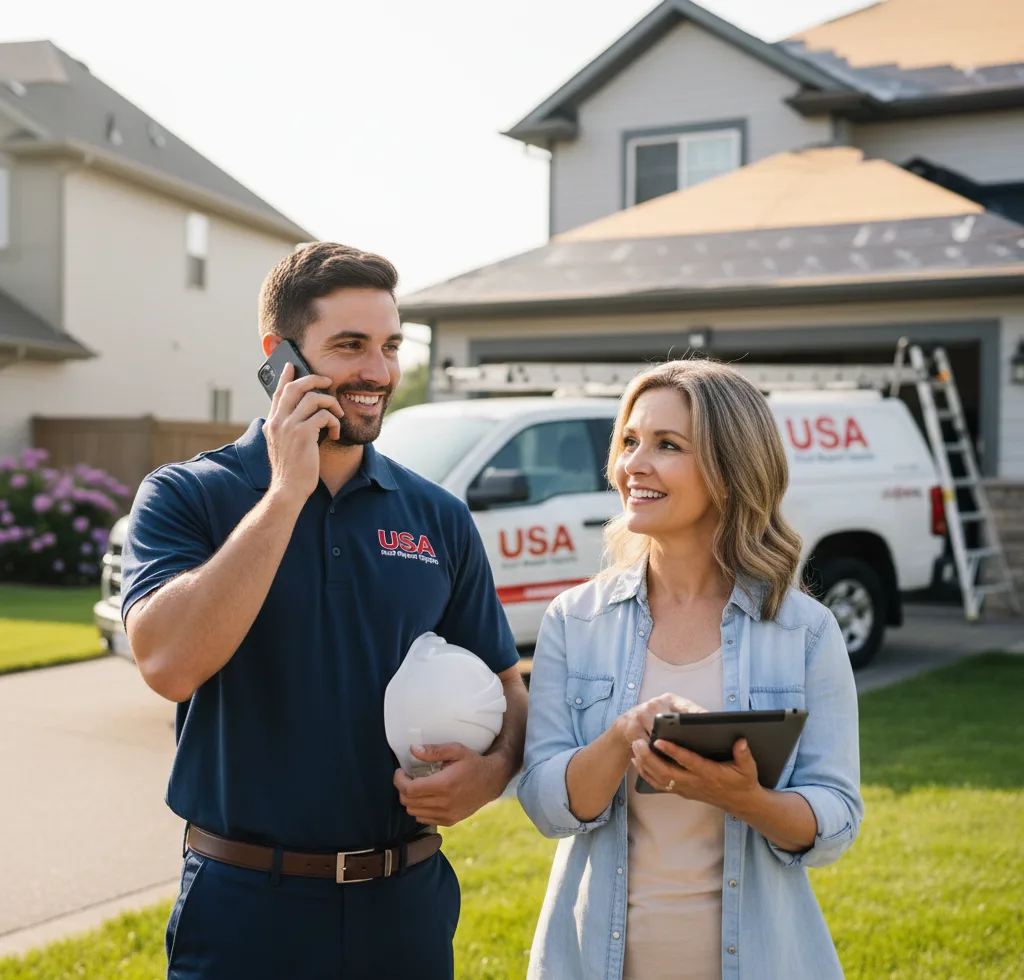 USA Roof Repair Experts customer support in North Stonington